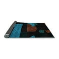 thumbnail image 2 of Ahgly Company Indoor Rectangle Oriental Light Blue Modern Area Rugs, 7' x 9', 2 of 4