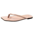 thumbnail image 1 of Amzcrzy Zapatos de mujer,Zapatos de mujer,Zapatillas de mujer, Chanclas casuales multicolores planas cuadradas de color liso para mujer de moda de verano Sandalias Mujer Zapatillas De Casa, 1 of 5