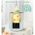 thumbnail image 4 of RUPOUN Bottle Warmer, 4 in 1 Fast Baby Milk Portable Warmer with Timer and Temperature Control for Breastmilk or Formula, with Defrost, Sterilizer, Keep, Heat Food, Green, 4 of 9