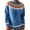 Blue #808, variant on Womens Sweaters Cozy Women's Retro Art Printed Comfortable Casual Knitted Round Neck Pullover Business Casual Sweaters