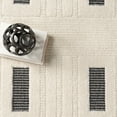 thumbnail image 6 of nuLOOM Paccia High-Low Modern Striped Tasseled Area Rug, 5' 3" x 7' 6", Grey, 6 of 9