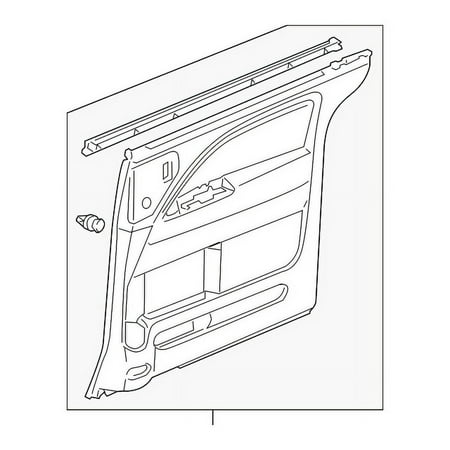 Genuine OE Honda Door Trim Panel - 83752-SHJ-A21ZC Fits select: 2005-2007 HONDA ODYSSEY