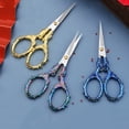 thumbnail image 4 of Exquisite Retro Scissors Handmade Embroidery Scissors Cross Embroidery Scissors Stainless Steel Thread Cutting Tailor Scissors (Retro scissors 21), 4 of 7