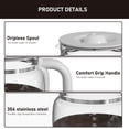 thumbnail image 4 of Jarra de vidrio de repuesto para 10 tazas para cafetera Smeg DCGC01, 4 of 6