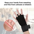 thumbnail image 3 of Guantes de mano, muñequeras de agarre, Protector de palma de cuero PU para gimnasio, 3 of 8