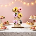 thumbnail image 6 of Wooden Donut Stand Number 0-4 Display Rack - Dessert Table Party Decor, Donut Holder Stand for Birthday Wedding Graduation Season Celebration Events, 6 of 6