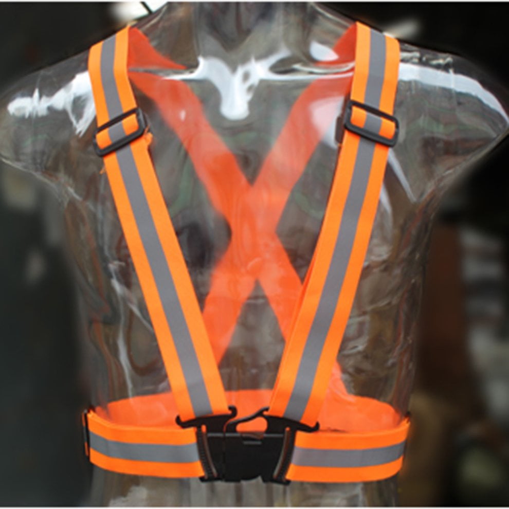 Safety Reflective Adjustable Security High Visibility Vest Gear Stripes Jacket 