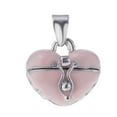 thumbnail image 2 of EHJRE Love Heart Enamel Locket Casket Cremation Keepsake Urn Pendant Pink, 2 of 8