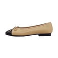 thumbnail image 2 of Lambskin Two Tone Bow Ballet Flats, 2 of 3