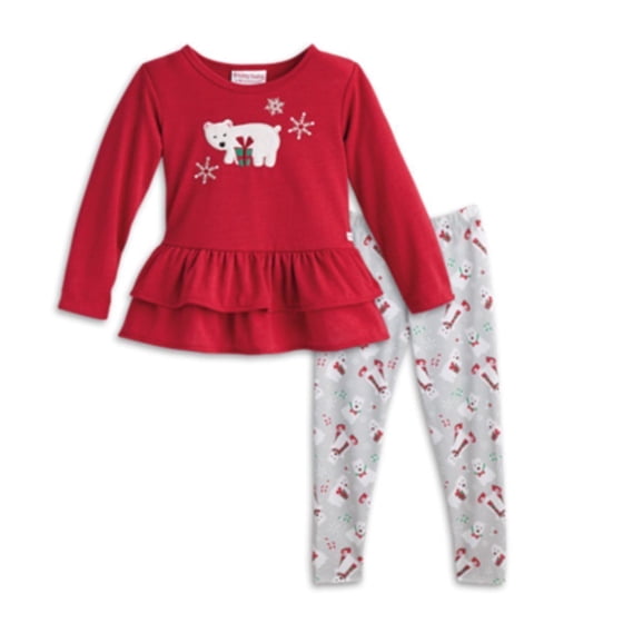American Girl American Girl BITTY BABY Ruffled Polar Bear Holiday