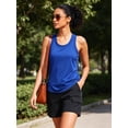 thumbnail image 6 of NELEUS Womens Workout Tops Racerback Athletic Tank Tops Loose Fit for Yoga Casual,Blue,US Size L, 6 of 11