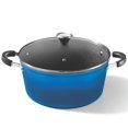 thumbnail image 1 of Starfrit The Rock One Pot 7.2Qt (6.9L) Stock Pot with Lid, Rock.Tec Non-Stick Surface Treatment, Forged Aluminum Base, Side Handles, Enameled Exterior, Dishwasher Safe, Blue, 1 of 8