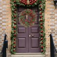 thumbnail image 4 of Christmas Wreath Wreath for Front Door Farmhouse Housewarming Xmas Wreath Holiday Garland Decoration for Garden Festival Wall Diameter 35cm, 4 of 6