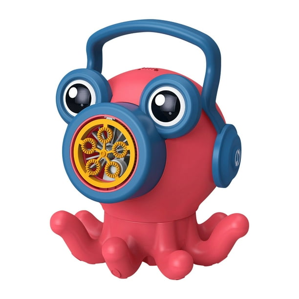 Xihbxyly Compras En Línea Máquina de Burbujas para Niños, Juguetes para Exteriores, Máquina de Burbujas Eléctrica de Seis Orificios, 50 Ml
