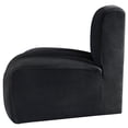 thumbnail image 4 of Meridian Furniture Arc Black Velvet Reverse Corner, 4 of 9