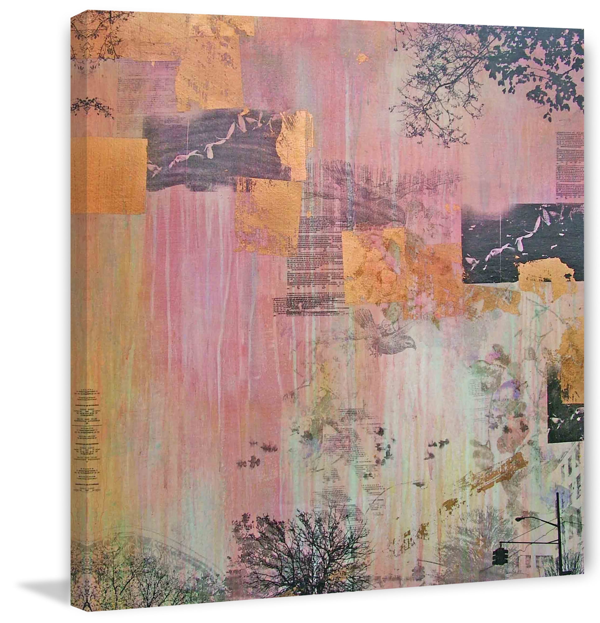 Marmont Hill "Spring Cyclone" by Tracy Silva Barbosa Painting Print on Canvas