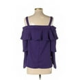thumbnail image 3 of Romeo and Juliet ACAI Women's Off Shoulder Flounce Angel Sleeves Blouse, L, 3 of 6