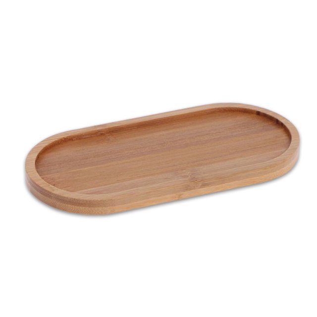Maceta de diseño simple Matsuzay bandeja para maceta platillo paleta de bambú Type8 NO8