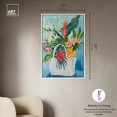thumbnail image 5 of Tropical Flower Bag Flowers In Vase Paintings Canvas Wall Art by Art Remedy, White Floater Frame, 31" x 46", 5 of 7