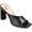 Black, variant on Journee Collection Womens Dola Faux Leather Dressy Heels