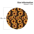 thumbnail image 2 of KLL Drink Coasters Set Round Shape of 4,PU Leather Absorbent Coasters Set Decorative Coffee Cup Coasters Housewarming Gift for Home Decor-Red Black Plaid Sunflower, 2 of 5