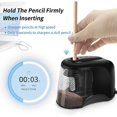 thumbnail image 5 of Electric Pencil Sharpener With Auto Stop For 6-11mm Pencils, Quick Sharpening Pencil Sharpener With Non-Slip Pads For Home, Battery Operated Heavy, 5 of 5