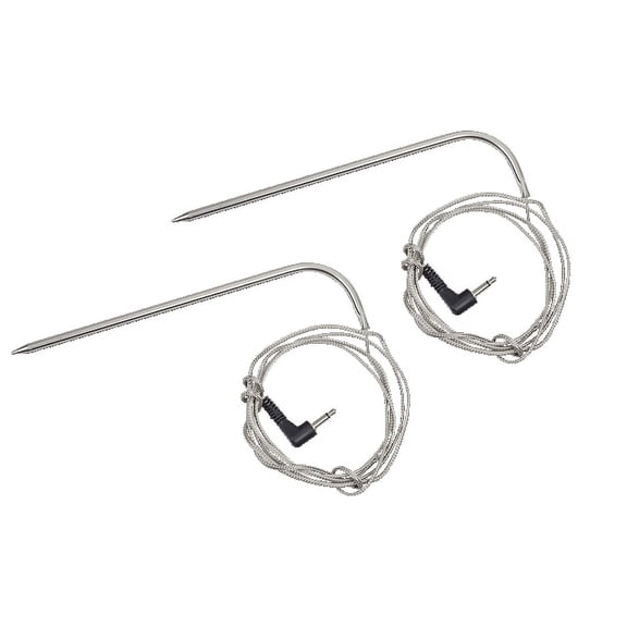 Pit Boss 6" Meat Probe with 48" High Heat Woven Wire for Pellet Smokers, 2-pc
