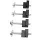 thumbnail image 2 of 4PCS Tool Box Tie Down Tether J Hooks Aluminium Alloy Black Universal for Pickup Truck, 2 of 5