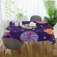 thumbnail image 3 of Yayeee Tablecloths 54" x 54" Rectangle Wrinkle Resistant Party Table Cover, Candy Cosmic Swirls, 3 of 8