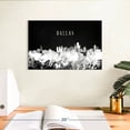 thumbnail image 3 of Elephant Stock Dallas Skyline Bw Wall Art - Horizontal Canvas Wall Art - Living Room Wall Decor - City Canvas - Black And White Decor - 12" x 8", 3 of 8