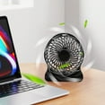 thumbnail image 6 of IMossad Desktop USB Charging Fan – Portable Small Silent Table Fan with Three-Speed Adjustment – Quiet Cooling Fan for Office, Bedroom, Bedside Use, 6 of 6