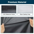 thumbnail image 3 of 2WIN2BUY Air Conditioner Cover, Heavy Duty Waterproof Outdoor Central AC Cover for Outside Units, Weather Resistant 210D Square Black 36"x 36"x 39", 3 of 7