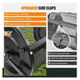 thumbnail image 5 of 24-Inch Compost Spreader Metal Mesh Lawn Spreader, 2.7 Cu.ft Capacity Heavy-Duty Spreader for Peat Moss Topsoil Sand Fertilizer, 5 of 9