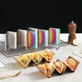 thumbnail image 6 of ReaNea Taco Holders 4 Packs Stainless Steel Taco Stand Rack With Handles, 6 of 9