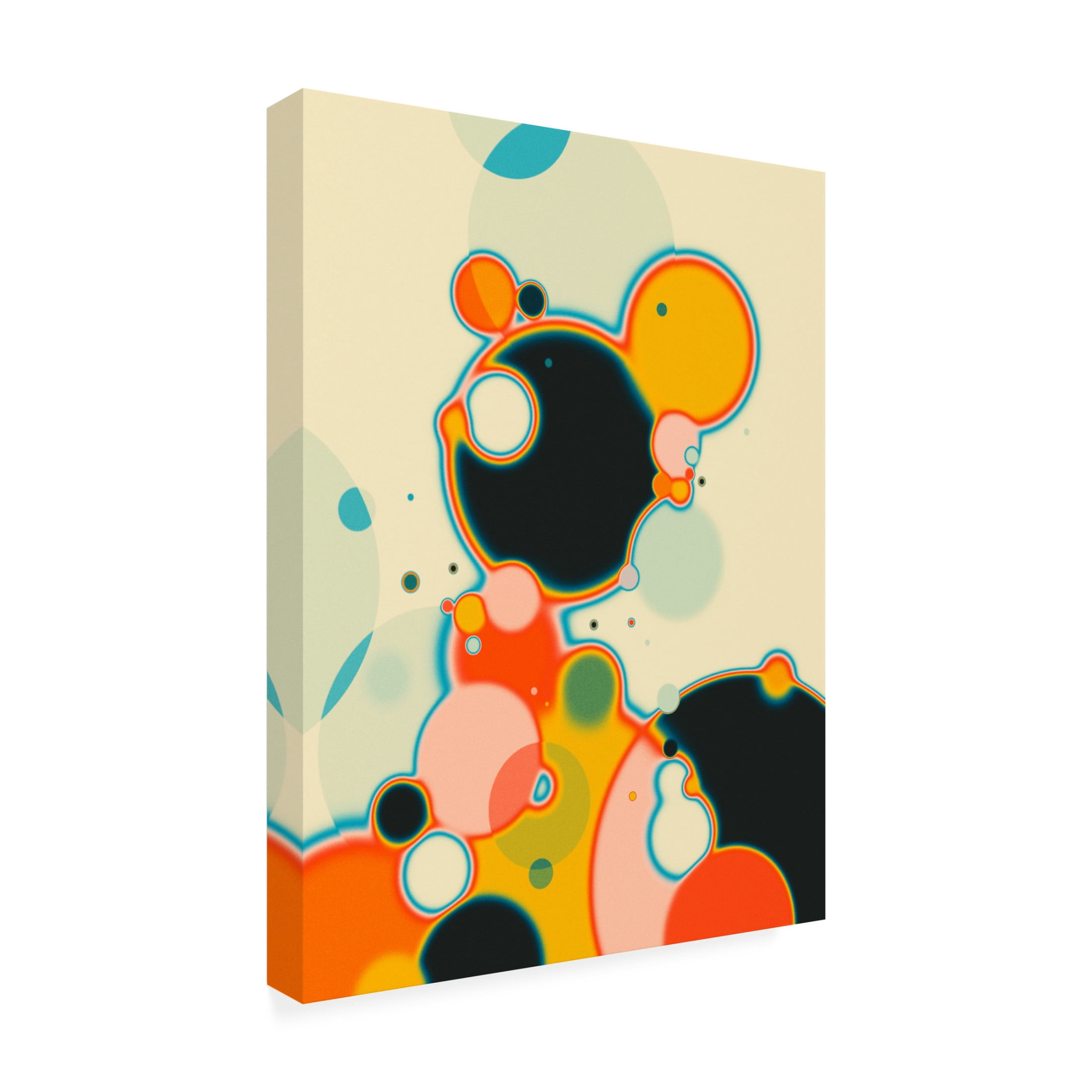 Trademark Fine Art Jazzberry Blue  Reaction 1 Canvas Wall Art