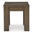 thumbnail image 6 of Signature Design by Ashley Rosswain Square End Table, Warm Brown, Modern Wood Accent Table with Wireless Charging, 6 of 8