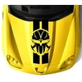 thumbnail image 3 of Clausen's World Design VETTATOR SKULL Hood 2 Stripes Vinyl Decal - Compatible with Corvette C6, 3 of 10
