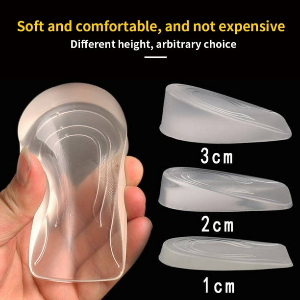 Silicone Shoes Heel Cushion Shoe Insert Insoles Faux Leather Heel