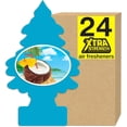 thumbnail image 1 of Little Trees Car Air Freshener – Caribbean Colada, Xtra Strength Long Lasting Hanging Tree for Auto & Home (24 Air Fresheners), 1 of 5
