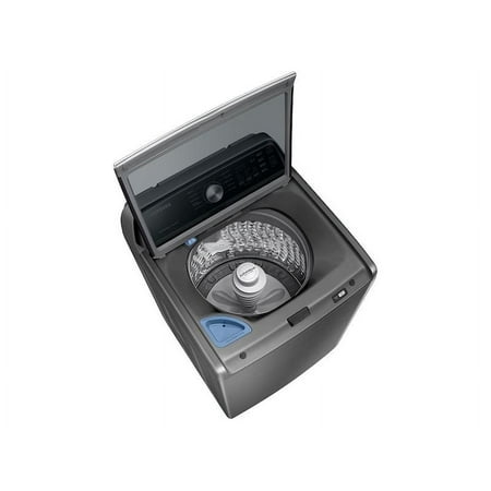 Samsung - 4.4 cu. ft. Top Load Washer with ActiveWave Agitator and Active WaterJet - Platinum
