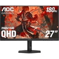 thumbnail image 1 of Restored AOC Q27G4XN 27" Gaming Monitor, 2K QHD 2560x1440, 180Hz 1ms, Adaptive-Sync, Height Adjustable, 2X HDMI 2.0, 1x Display Port (Refurbished), 1 of 6