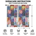 thumbnail image 2 of Blackout Kids Curtains,Boho Bohemia Pioneer Flower Childrens Insulated Curtains Set Of 2,Bedroom Essentials,Toddler Room Decor 42"x84"(106x213cm), 2 of 4