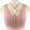 Pink, variant on ZZwxWA Women Daily Bra Front Closure Wireless Post-Surgery Bra High Support Bra Convenient Front Button Bra Everyday Sleep Bras