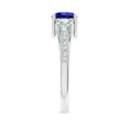 thumbnail image 3 of Angara Natural 0.9 Ct. Tanzanite with Diamond Classic Ring in 14K White Gold for Women (Ring Size: 12), 3 of 10
