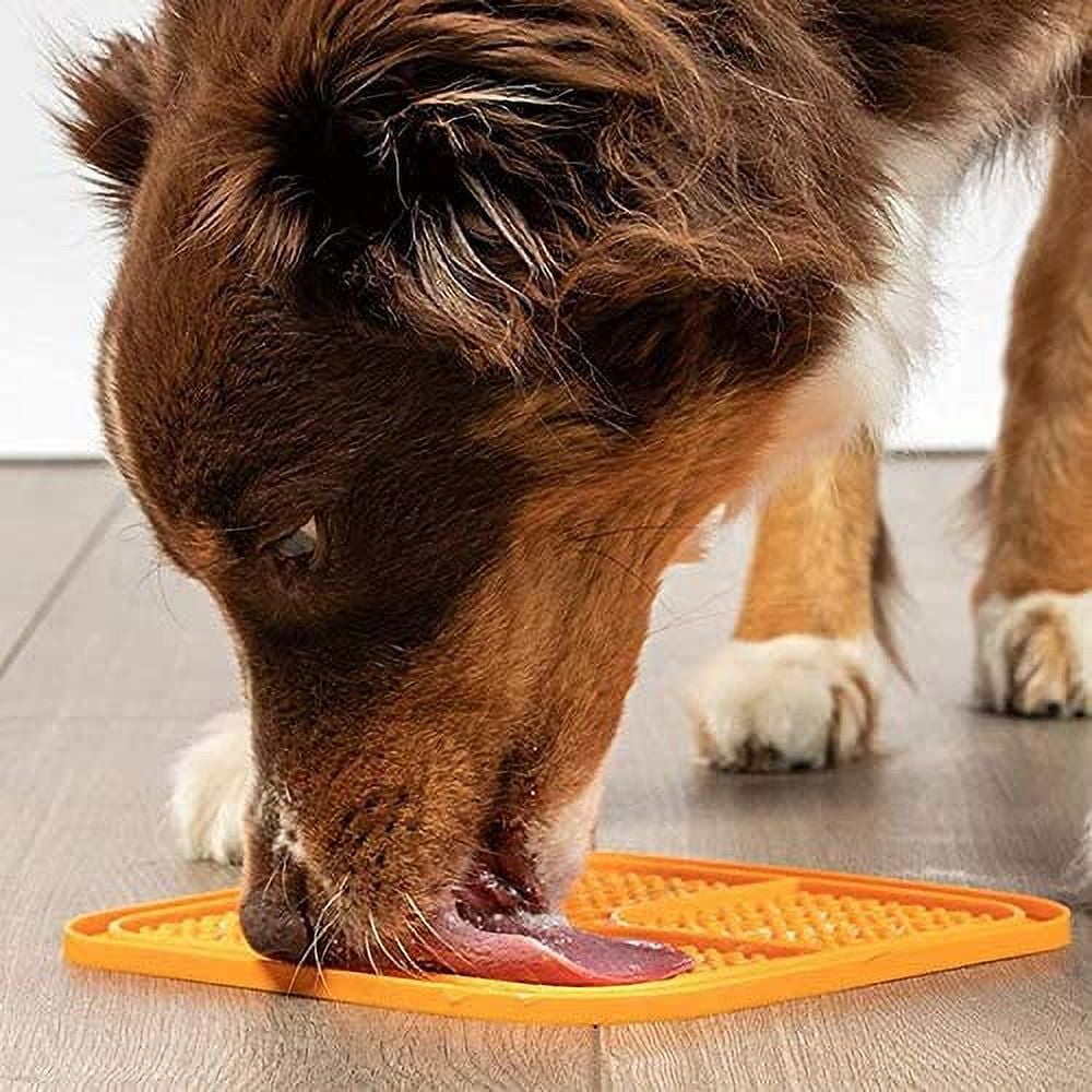 Dog Licking Pads 2 Piece Licking Pads with Suction Cups for Pets Dishwasher Safe BPA Free Dog and Cat Licking Pads for Bath Training