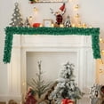 thumbnail image 5 of sruoe Artificial Christmas Garland Unlit, Christmas Decorate, Faux Garlands Christmas, Fake Greenery Garlands, Hanging Garland, Vine Garland for Door Stair Fireplace Indoor Tabletop Decor, 5 of 7