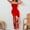 Red, variant on XWSHYW Formal Dresses for Women Fashion Solid Color Crew Neck Holiday Party Dresses Sexy Sleeveless Slim Fit Beach Cocktail-Length Dress