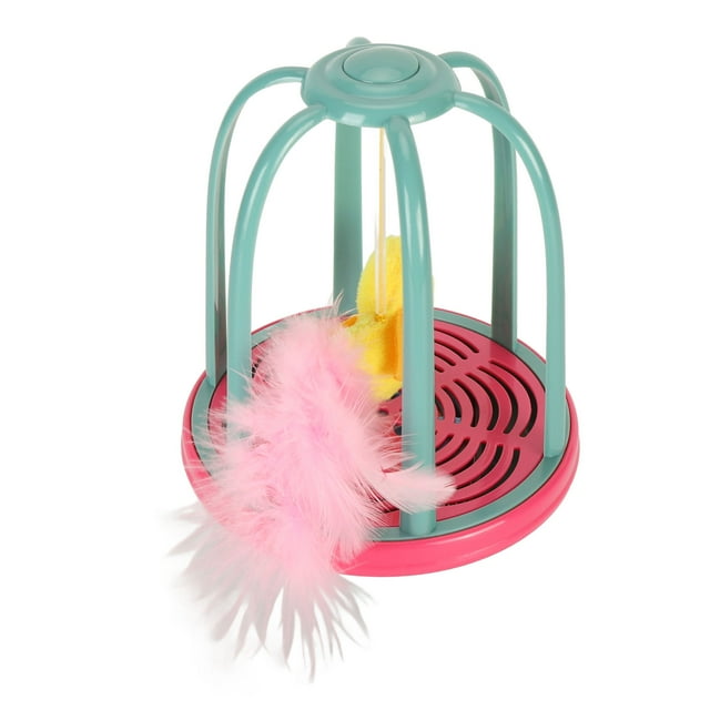 Flapping Bird Cat Toy, Boredom Anxiety Reduction Cat Toy Bird Toy For Cats Interactive Cat Toy Electric Cat Squeaky Toy Cat Bird Cage Squeaky Toy Fun Kitten Toy For All Breeds