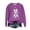 Purple, variant on Feancey Plus Size Christmas Sweatshirts for Women Holiday Novelty Print Crewneck Pullover Lightweight Long Sleeve Loose Sweatshirt Fashion Gift Ideas Green 5XL