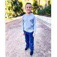 thumbnail image 3 of Made in USA Boys Soft Cotton Jersey Long Sleeve Tee | Navy, 3 of 5
